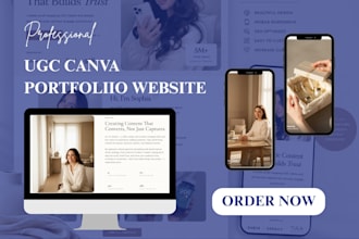 design ugc portfolio media kit with editable canva ugc portfolio