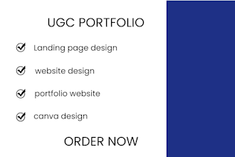 design ugc portfolio media kit with editable canva ugc portfolio