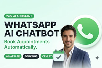 build a whatsapp ai chatbot with CRM and appointment booking