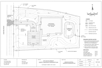 stormwater erosion control swppp site grading drainage plan runoff calculation