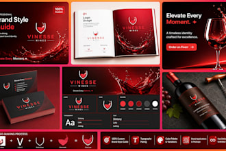 design professional logo, brand identity, style guide and brand guidelines