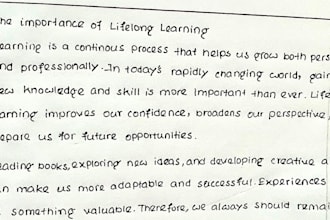 write beautiful handwritten english notes assignments