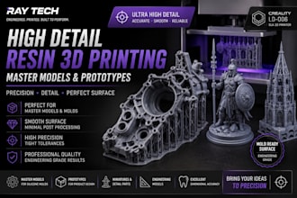 3d print high detail resin parts
