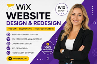wix website design, wix ecommerce and wix landing page