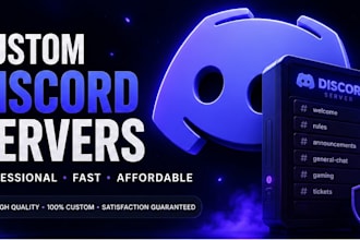 make a clean and profesional discord server