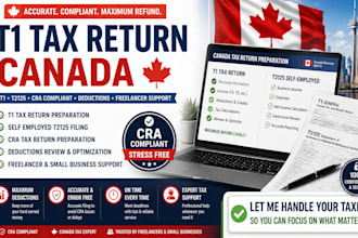 prepare canada t1 tax return self employed t2125 filing cra tax return