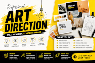 art direction creative project brand and visual identity business logo design