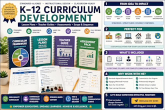 develop engaging standards aligned k12 curriculum and instructional materials