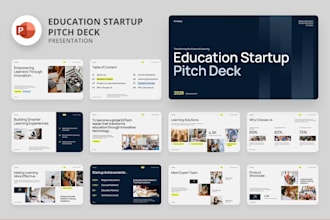 enhance powerpoint presentation pitch deck and startup slides