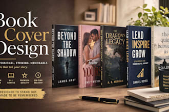do ebook cover , kindle cover , kdp cover , paper back cover