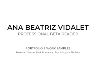 be your dark romance and thriller beta reader