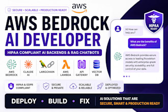 build hipaa compliant aws bedrock api rag chatbot claude llm backend bedrock dev