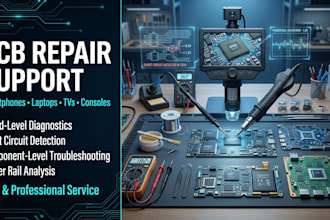provide pcb repair support for smartphones, tablets, laptops, tvs and consoles