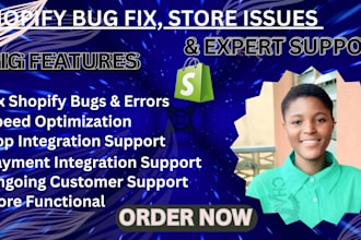 design, customize, develop, fix and optimize your shopify store professionally