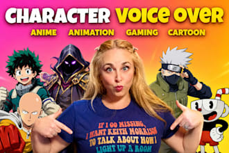 be your female voice actor for character animations narration rpg video games
