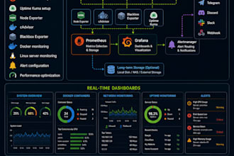 build a complete server monitoring dashboard