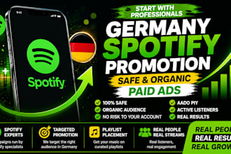 do organic USA spotify music promotion and german spotify promotion
