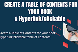 create a table of contents for your book within a day