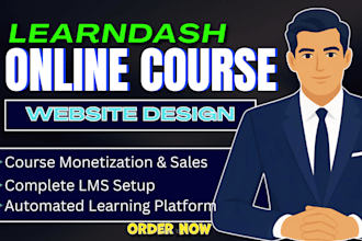 wordpress learndash website online course website tutorlms online course website