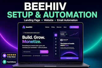 setup beehiiv newsletter beehiiv landingpage beehiiv website beehiiv automation