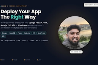 setup digitalocean, AWS, gcp, hostinger, vps and deploy your websites with ci cd