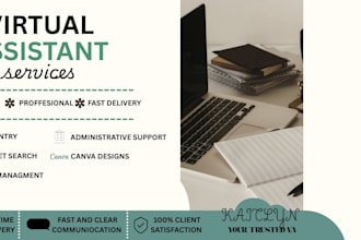 be your virtual assistant for data entry, admin tasks, and internet search