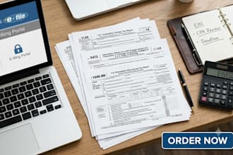 prepare and efile form 1120, 1040nr, 5472 for US llc tax filing with CPA