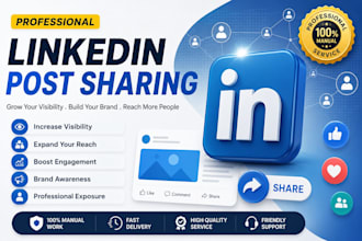share your linkedin post to my 26k real audience