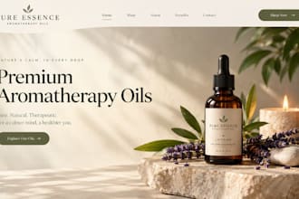 build squarespace aromatherapy website oil company website candle maker website
