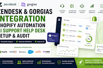 zendesk gorgias integration shopify automation ai support helpdesk setup audit