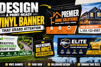 design a print ready vinyl banner that grabs attention