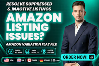 fix amazon listing variation, parent child listing issues, account health issues