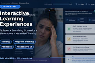 build custom interactive HTML5 elearning activities
