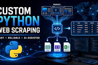 develop an ai powered python web scraping scripts