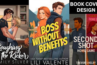 do stunning book cover, fantasy romance, love story erotica cover illustration