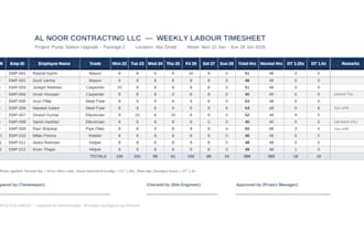 process your weekly timesheets and calculate overtime accurately