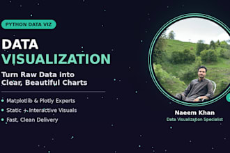 analyze your data and create visual dashboards with python