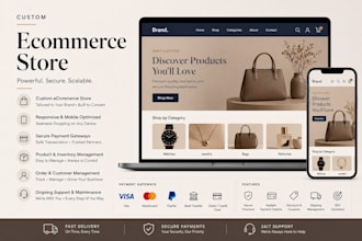 create a modern laravel ecommerce website for your business