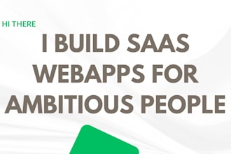 engineer, test and deploy your saas web app