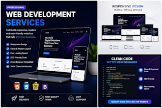 create a responsive website using HTML, CSS and javascript