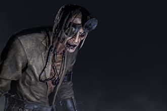 create aaa horror doctor, surgeon, scientist, mutant monster 3d character