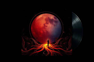 design album cover art, song cover art in digital painting