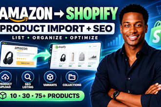 import amazon products to shopify with SEO optimized product listings