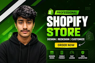 create, customize, redesign, or fix your shopify store professionall