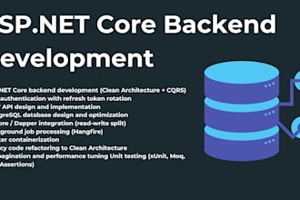 develop asp dotnet core apis using clean architecture