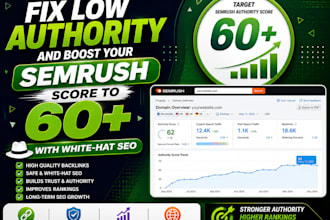 build your semrush authority score to 60plus with strategic white hat se