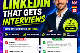 write an ats resume and optimize your linkedin profile