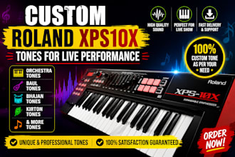 create custom roland xps10x tones for live performance and music