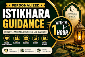 provide spiritual guidance and istikhara within 1 hour