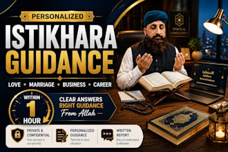 provide spiritual guidance and istikhara within 1 hour